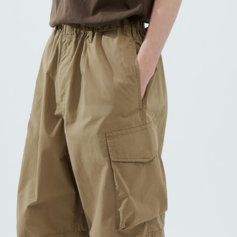 Uniqlo U Brede-Fit Parachute Cargo Bukse Herre Khaki | 2714-EVBOR