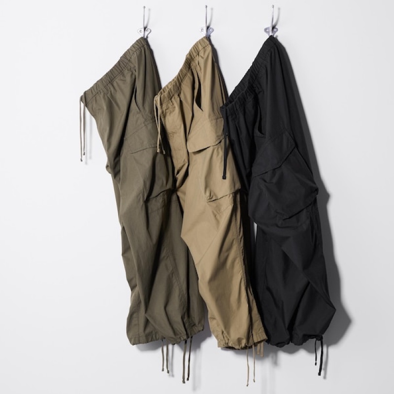 Uniqlo U Brede-Fit Parachute Cargo Bukse Herre Khaki | 2714-EVBOR