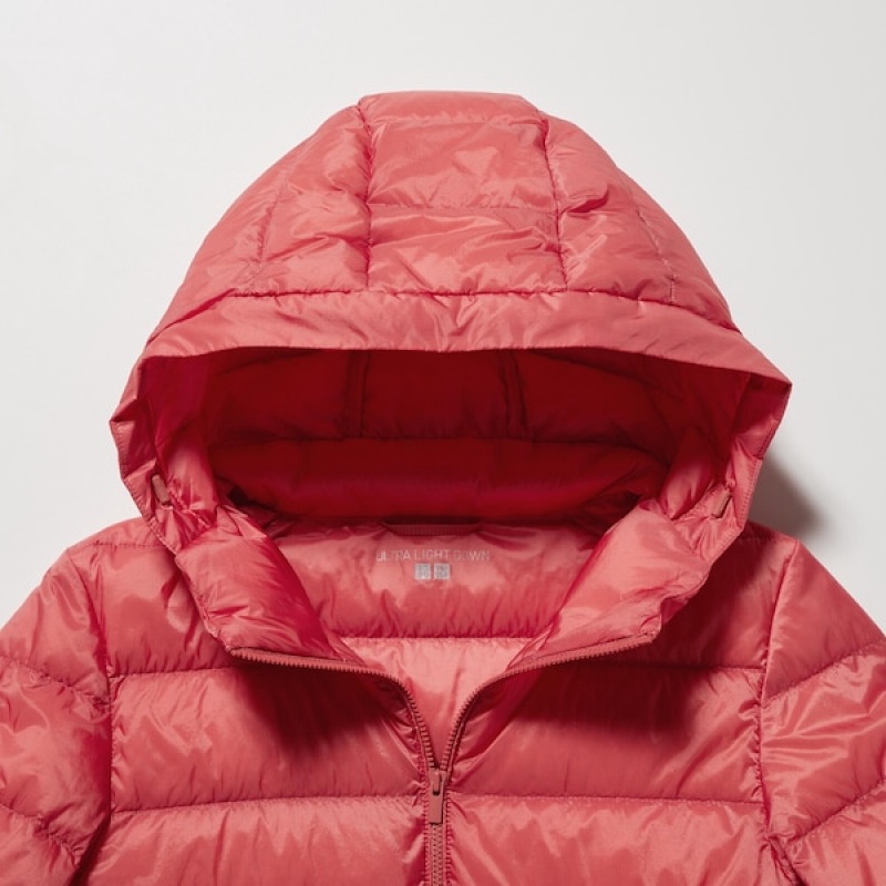 Uniqlo Ultra Light Down Parka Dame Rød | 1304-BDNZY