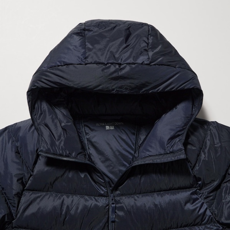 Uniqlo Ultra Light Down Parka Herre Marineblå | 9852-ZCLQY