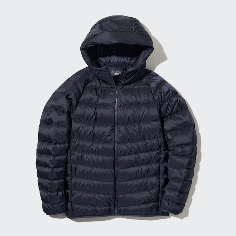 Uniqlo Ultra Light Down Parka Herre Marineblå | 9852-ZCLQY