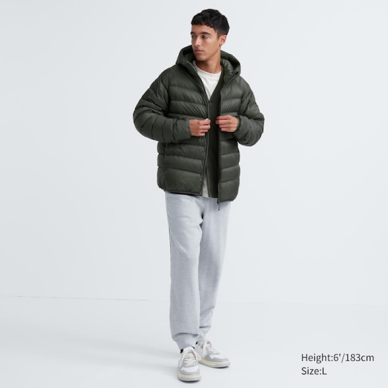 Uniqlo Ultra Light Down Parka Herre Olivengrønne | CESQUR-943