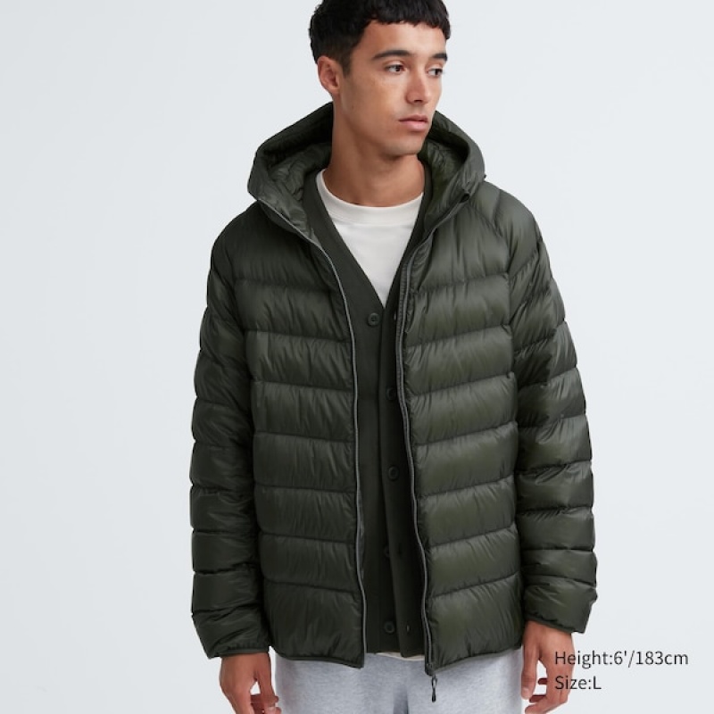 Uniqlo Ultra Light Down Parka Herre Olivengrønne | CESQUR-943