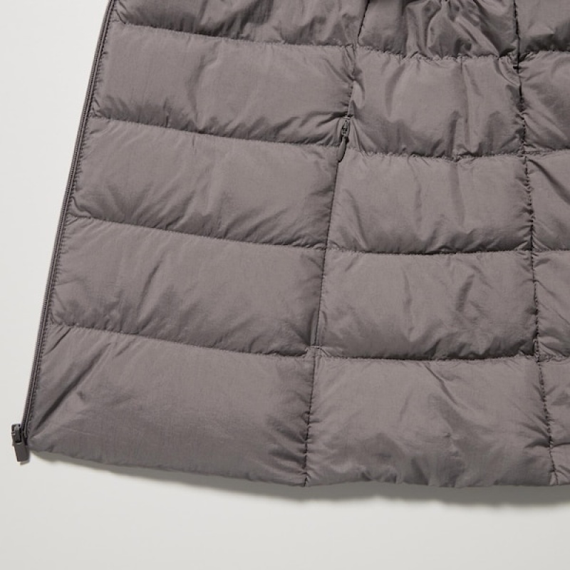 Uniqlo Ultra Light Down Vest Dame Grå | 3786-NRCKB