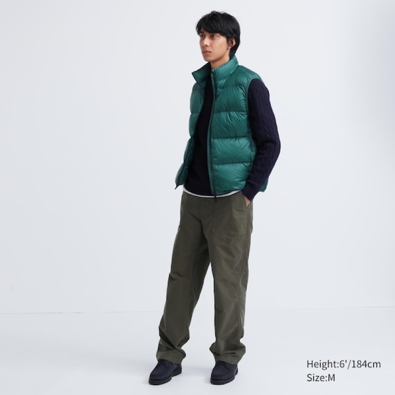 Uniqlo Ultra Light Down Vest Herre Grønn | CAWFJS-920