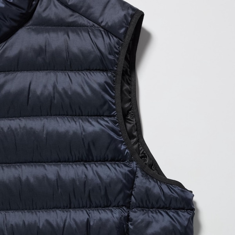 Uniqlo Ultra Light Down Vest Herre Marineblå | ZFJBPO-872