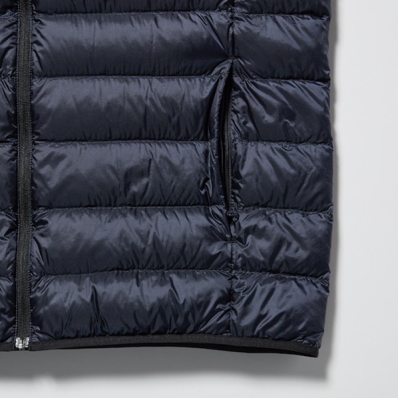 Uniqlo Ultra Light Down Vest Herre Marineblå | ZFJBPO-872