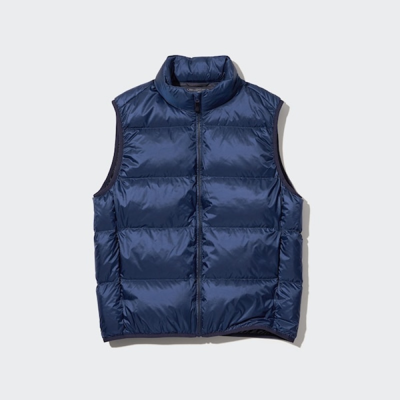 Uniqlo Ultra Light Down Vest Herre Marineblå | VESJNF-671