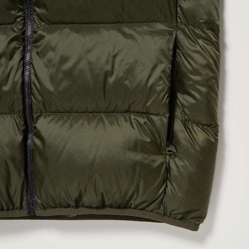 Uniqlo Ultra Light Down Vest Herre Olivengrønne | LVPSYW-369