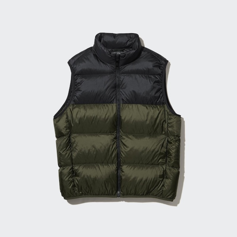 Uniqlo Ultra Light Down Vest Herre Olivengrønne | LVPSYW-369