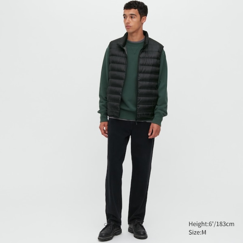 Uniqlo Ultra Light Down Vest Herre Svarte | CMTFWA-865