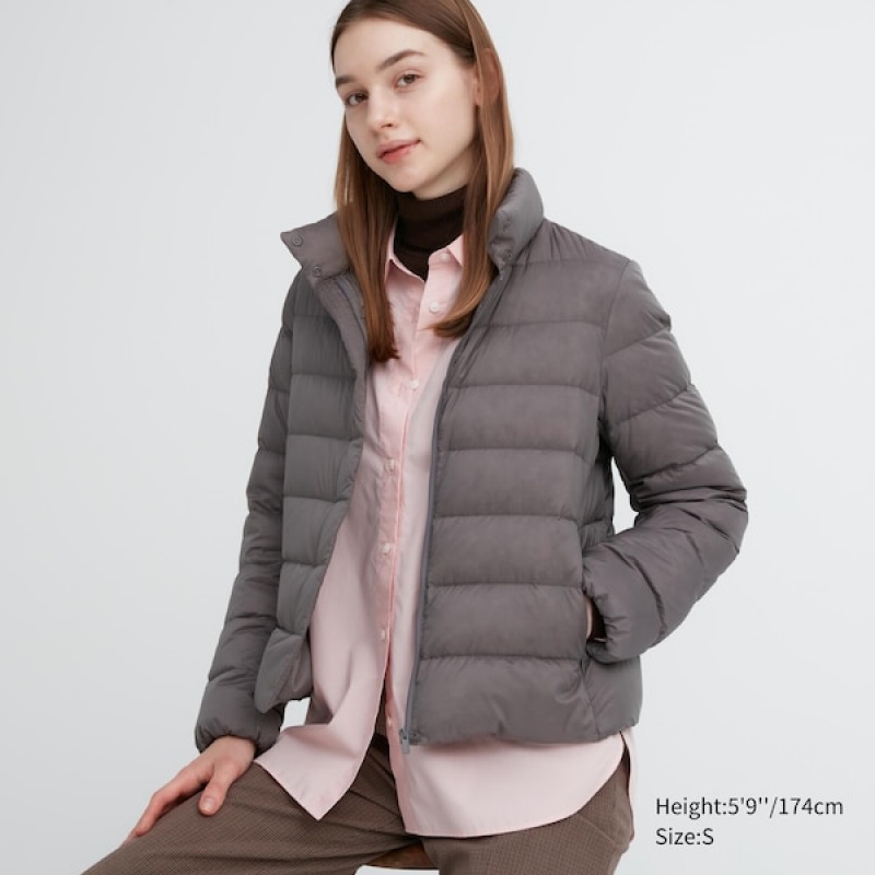 Uniqlo Ultra Light Down jackets Dame Grå | 1483-SDJQY