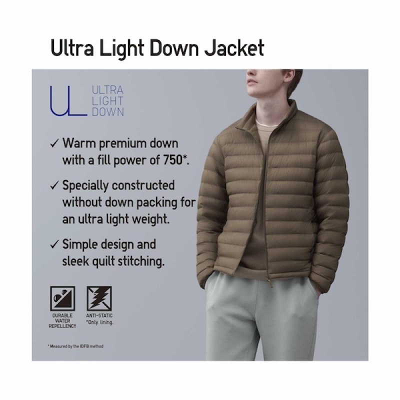 Uniqlo Ultra Light Down jackets Herre Brune | HJDLQF-983