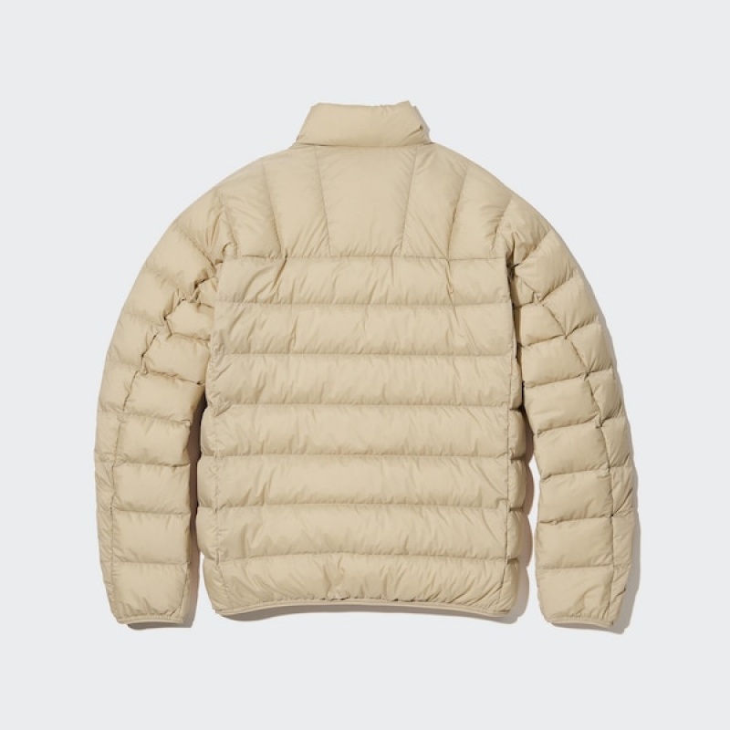 Uniqlo Ultra Light Down jackets Herre Pisket Krem | ZMWQKJ-158