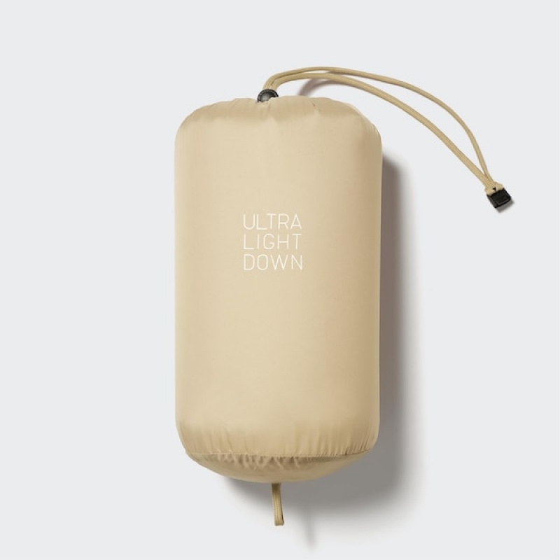 Uniqlo Ultra Light Down jackets Herre Pisket Krem | ZMWQKJ-158