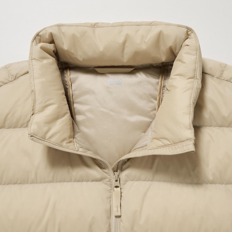 Uniqlo Ultra Light Down jackets Herre Pisket Krem | ZMWQKJ-158