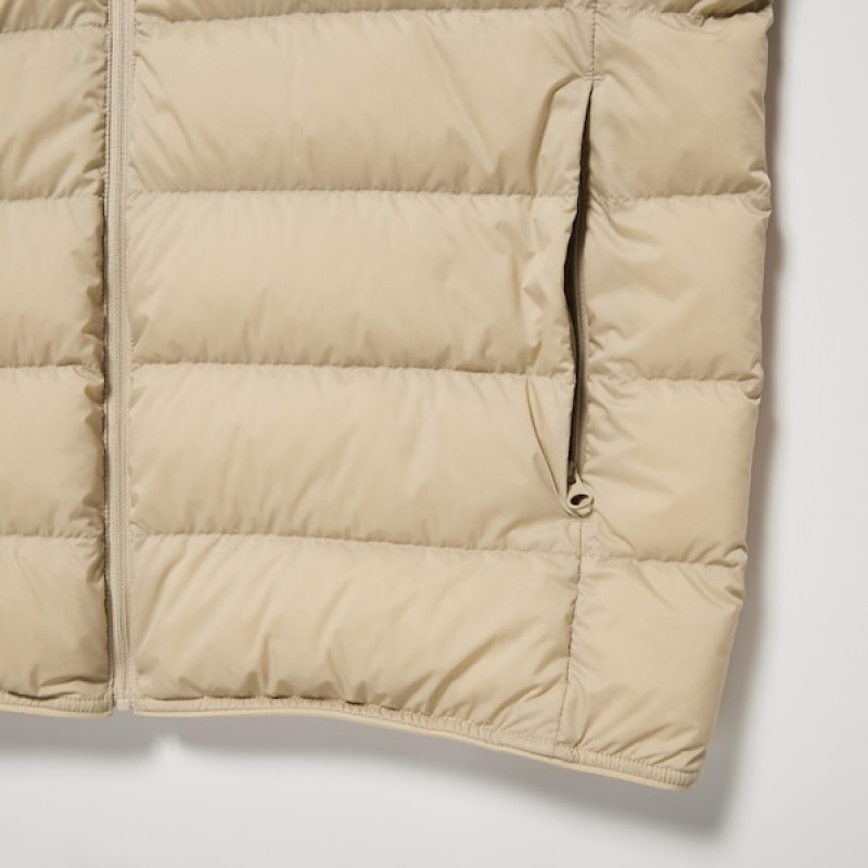 Uniqlo Ultra Light Down jackets Herre Pisket Krem | ZMWQKJ-158