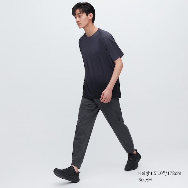 Uniqlo Ultra Stretch DRY-EX Joggebukser Herre Mørke Grå | 4210-TCLSQ