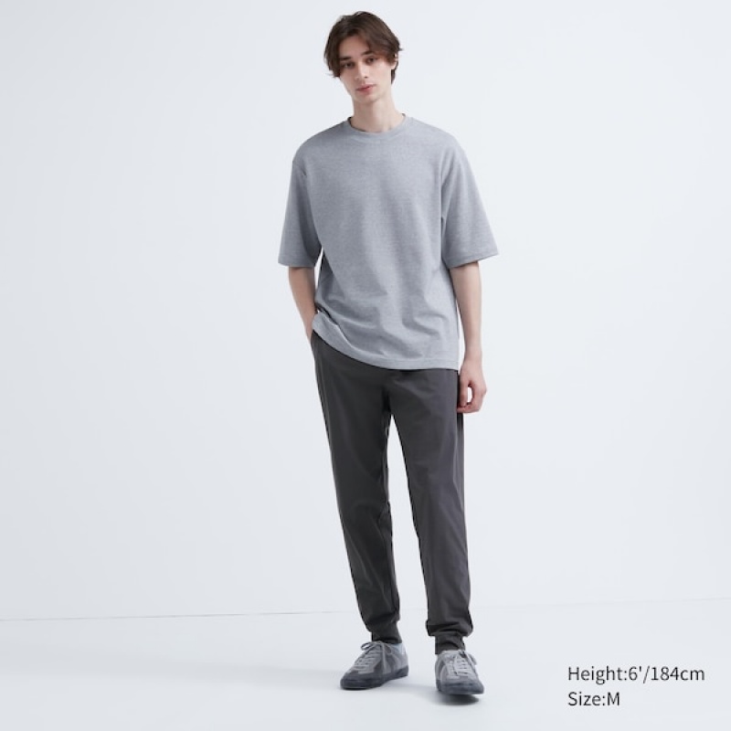 Uniqlo Ultra Stretch DRY-EX Joggebukser Herre Mørke Grå | 3872-LCNOW