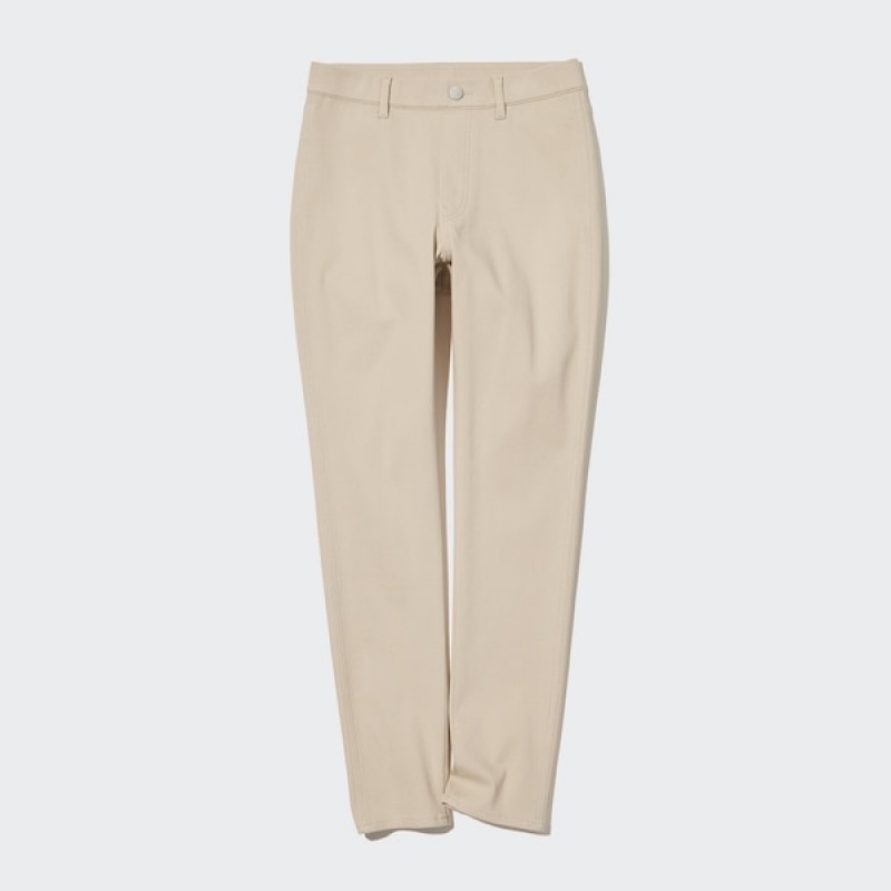 Uniqlo Ultra Stretch Leggings Bukse Dame Beige | 1826-MXUOQ