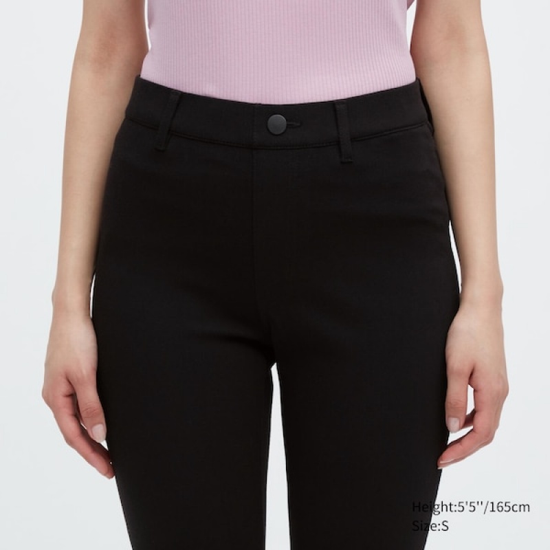 Uniqlo Ultra Stretch Leggings Bukse Dame Svarte | 5148-AYKZR