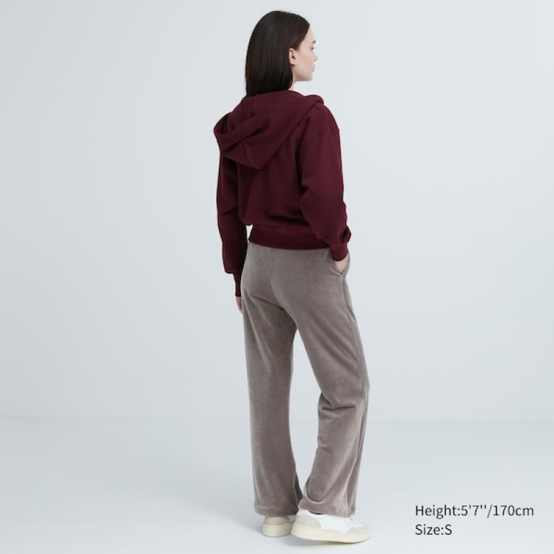 Uniqlo Ultra Stretch Smooth Bukse Dame Brune | 5374-SQGTA