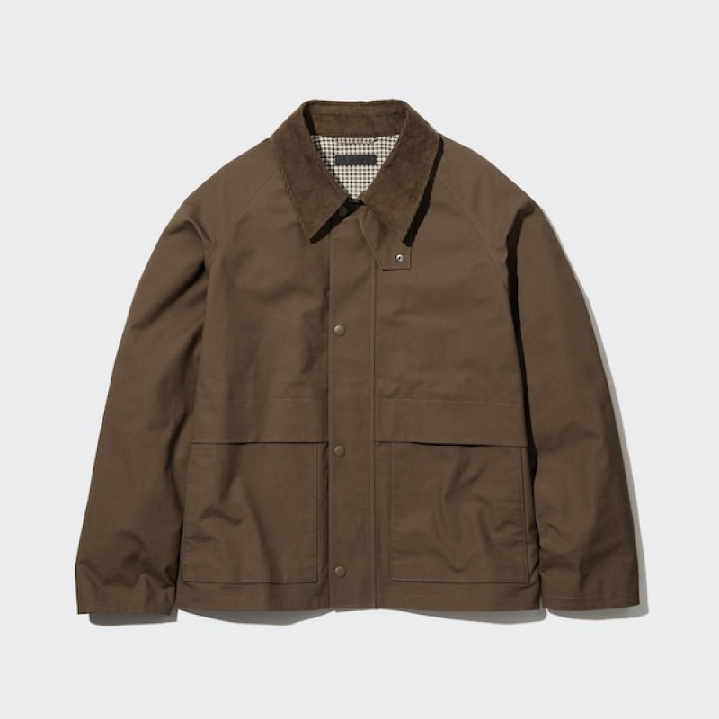 Uniqlo Utility Kort Blouson jackets Herre Brune | XFMDAY-507