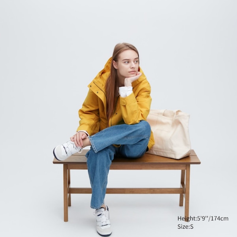 Uniqlo Utility Parka Dame Gul | 1972-DUGKF