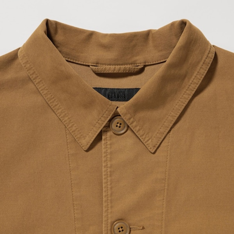 Uniqlo Utility jackets Herre Brune | BLXCNO-532