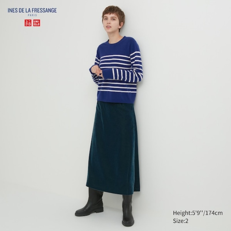 Uniqlo Velvet Narrow Skjørt Dame Grønn | 2897-BAXGP