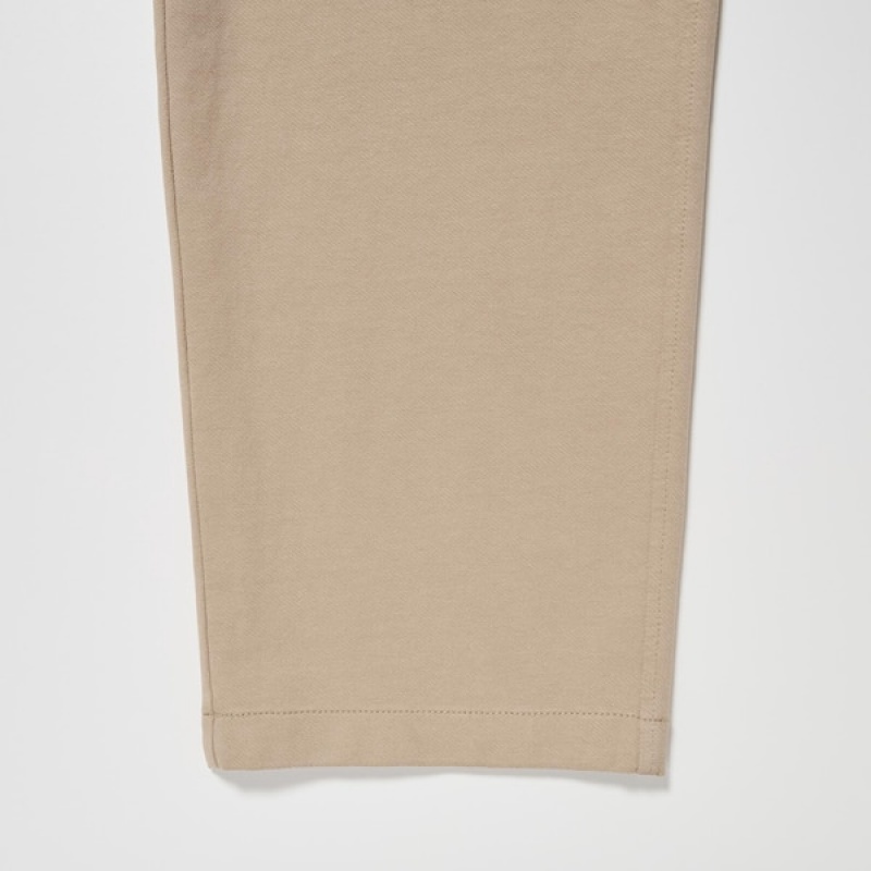 Uniqlo Washed Jersey Ankle Bukse Herre Beige | 0264-FNXSK