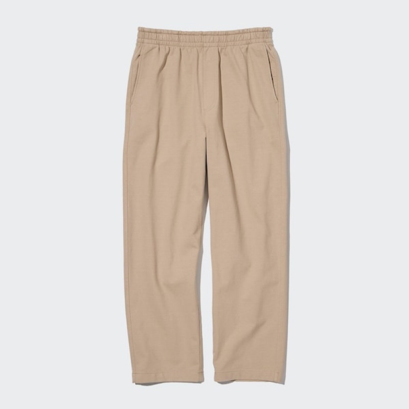 Uniqlo Washed Jersey Ankle Bukse Herre Beige | 0264-FNXSK